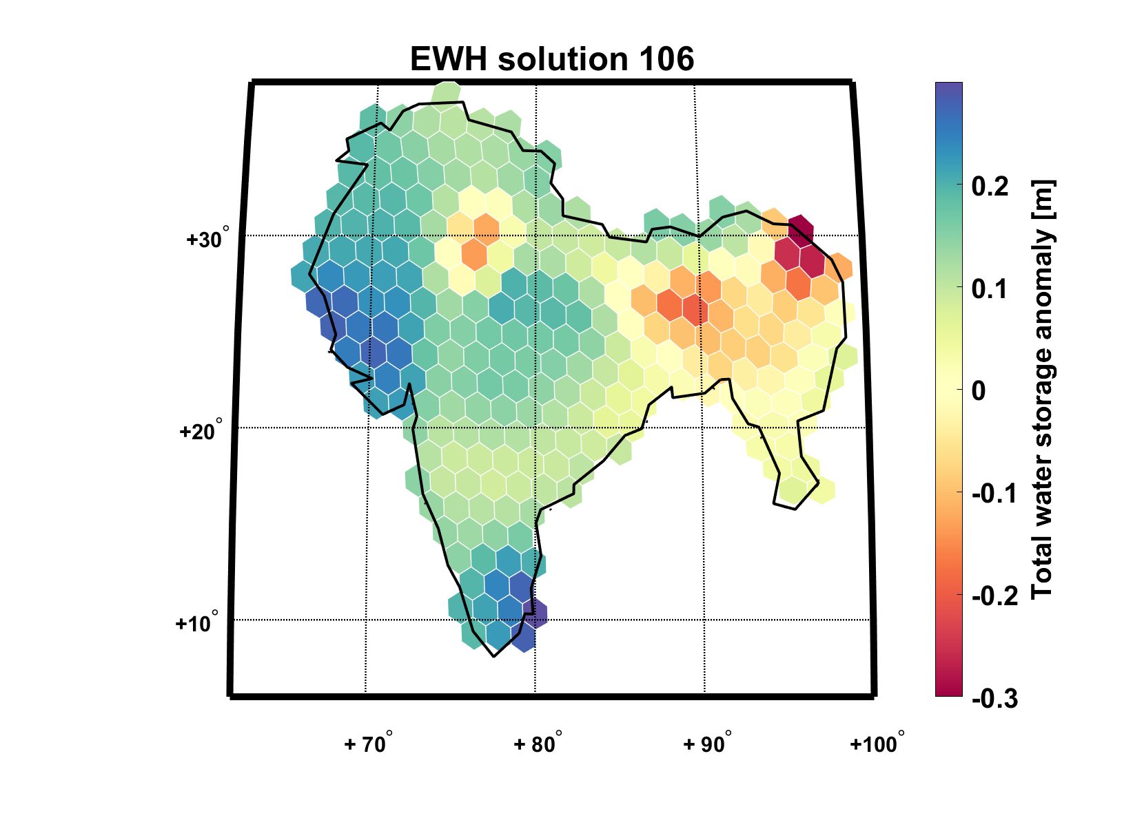 Example of the division of the Indian subcontinent