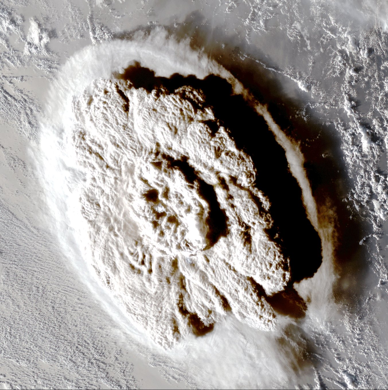 Plume des Hunga-Tonga-Ausbruchs